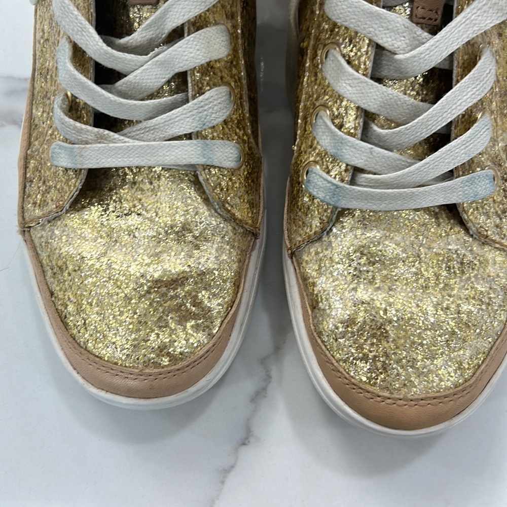 UGG Cradie Glitter Gold Sneakers. Size 9 - Picture 4 of 11